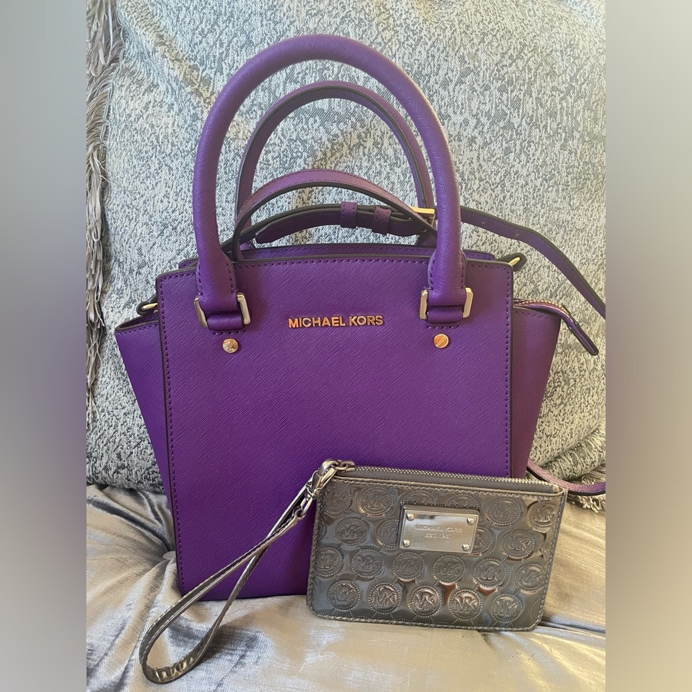 Michael Kors Crossbody and Michael Kors Wristlet